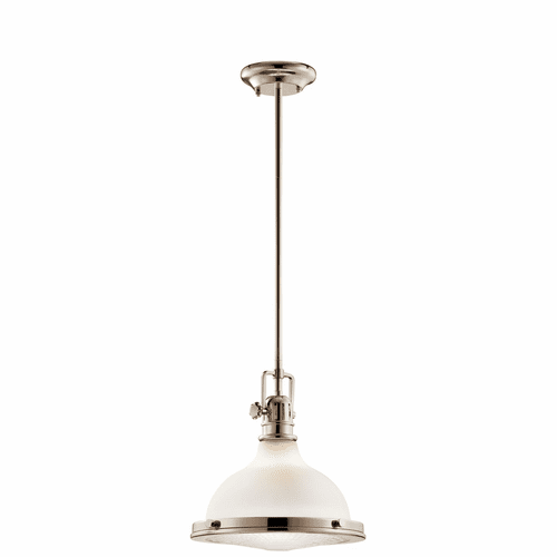 Kichler Hatteras Bay 11" Pendant - Polished Nickel - 43765PN
