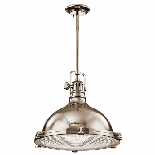 Kichler Hatteras Bay 16" 1-LT Pendant - Polished Nickel - 2682PN