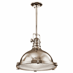Kichler Hatteras Bay 23.75" 1-LT Pendant - Polished Nickel - 2691PN