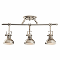 Kichler Hatteras Bay 3-LT Halogen Fixed Rail Light - Polished Nickel - 7050PN