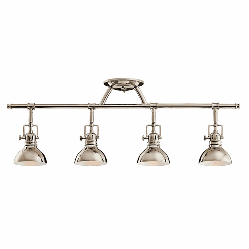 Kichler Hatteras Bay 4-LT Halogen Fixed Rail Light - Polished Nickel - 7704PN