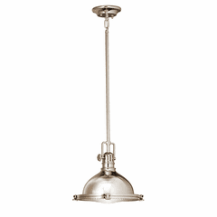 Kichler Hatteras Bay 8" 1-LT Pendant - Polished Nickel - 2665PN