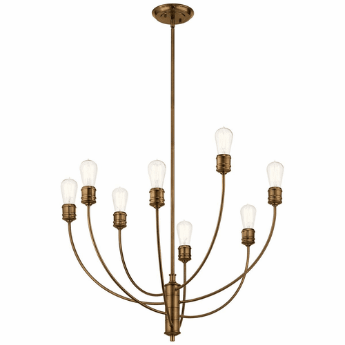 Kichler Hatton 8-LT 1 Tier Chandelier - Satin Bronze - 52255SB