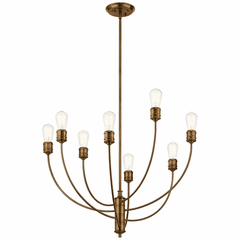 Kichler Hatton 8-LT 1 Tier Chandelier - Satin Bronze - 52255SB Kichler Hatton 8-LT 1 Tier Chandelier - Satin Bronze - 52255SB