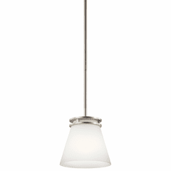 Kichler Hendrik 1-LT Mini Pendant - Brushed Nickel - 1687NI Kichler Hendrik 1-LT Mini Pendant - Brushed Nickel - 1687NI