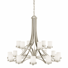 Kichler Hendrik 18-LT 2 Tier Chandelier - Brushed Nickel - 1873NI
