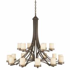 Kichler Hendrik 18-LT 2 Tier Chandelier in - Olde Bronze - 1873OZ
