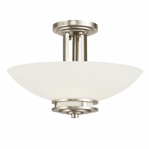Kichler Hendrik 2-LT Semi Flush - Brushed Nickel - 3674NI