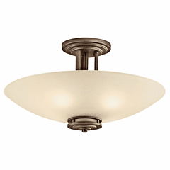 Kichler Hendrik 4-LT Semi Flush - Olde Bronze - 3677OZ