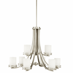Kichler Hendrik 9-LT Chandelier - Brushed Nickel - 1674NI Kichler Hendrik 9-LT Chandelier - Brushed Nickel - 1674NI