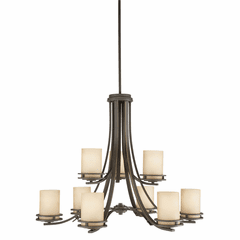 Kichler Hendrik 9-LT Chandelier - Olde Bronze - 1674OZ Kichler Hendrik 9-LT Chandelier - Olde Bronze - 1674OZ