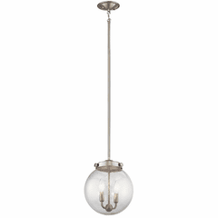 Kichler Holbrook 2-LT Mini Pendant - Brushed Nickel - 42588NI