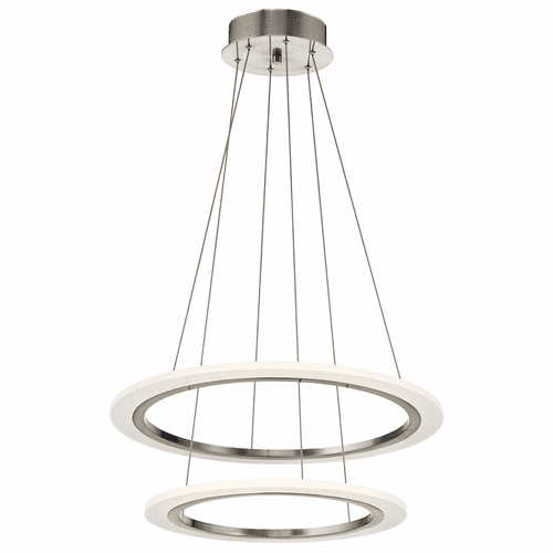 Kichler Hyvo 2 Ring LED Pendant - Brushed Nickel - 83670
