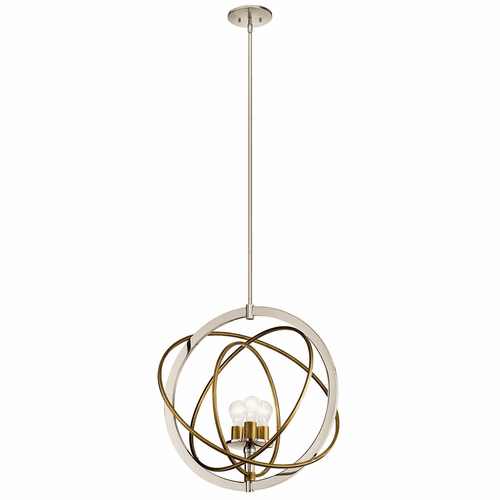 Kichler Ibis 3-LT Medium Pendant - Polished Nickel - 44202PN