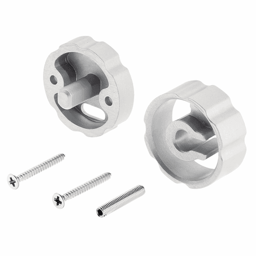 Kichler ILS TE Pro Series Rod Beam Adjustment End Cap - Silver - 1TEA1RDSFBAESIL