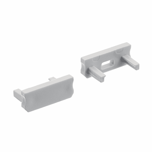 Kichler ILS TE Standard Series Shallow Well SF End Caps - Silver - 1TEE1SWSFSSIL