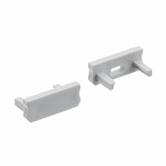 Kichler ILS TE Standard Series Shallow Well SF End Caps - Silver - 1TEE1SWSFSSIL