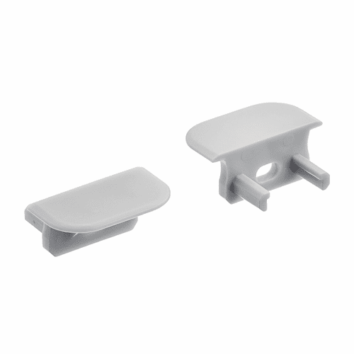 Kichler ILS TE Standard Series Standard RC End Caps - Silver - 1TEE1STRCSSIL