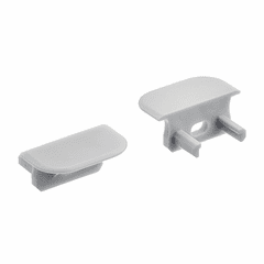 Kichler ILS TE Standard Series Standard RC End Caps - Silver - 1TEE1STRCSSIL