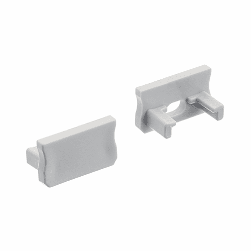 Kichler ILS TE Standard Series Standard SF End Caps - Silver - 1TEE1STSFSSIL