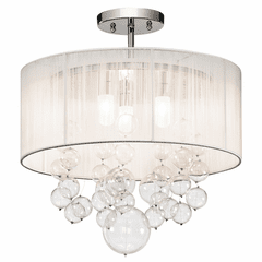 Kichler Imbuia 16" 3-LT Semi Flush - Chrome - 83227 Kichler Imbuia 16" 3-LT Semi Flush - Chrome - 83227