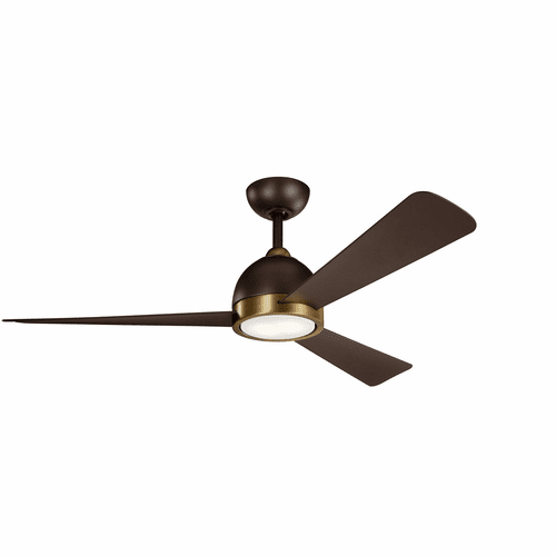 Kichler Incus LED 56" Ceiling Fan - Satin Natural Bronze - 300270SNB