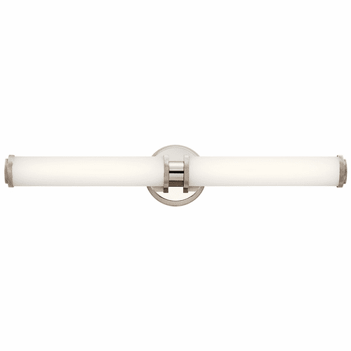 Kichler Indeco 27" LED Linear Vanity Light - Polished Nickel - 45685PNLED