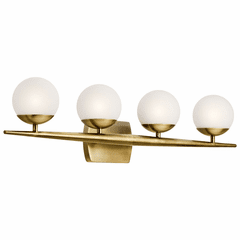 Kichler Jasper 4-LT Halogen Vanity Light - Brass - 45583NBR