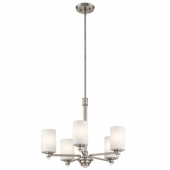 Kichler Joelson 5-LT Chandelier with LED Bulbs - Brushed Nickel - 43923NIL18