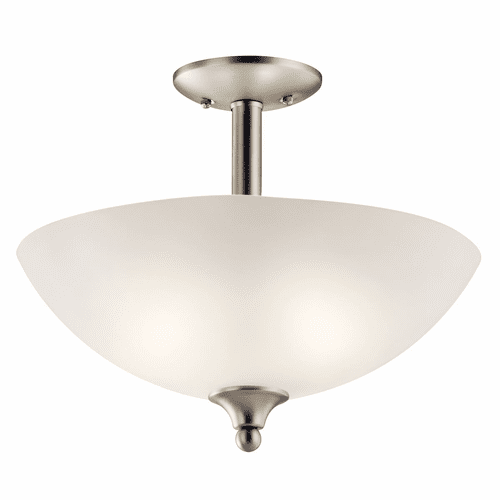 Kichler Jolie 2-LT Convertible Pendant - Brushed Nickel - 43641NI