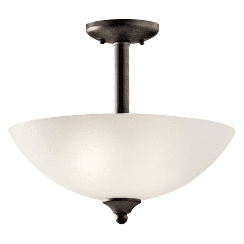Kichler Jolie 2-LT Convertible Pendant with LED Bulbs - Olde Bronze - 43641OZL18
