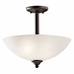 Kichler Jolie 2-LT Convertible Pendant with LED Bulbs - Olde Bronze - 43641OZL18