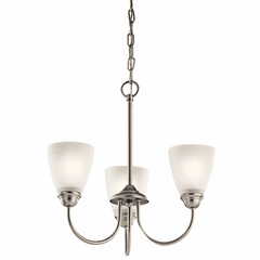 Kichler Jolie 3-LT Mini Chandelier - Brushed Nickel - 43637NI