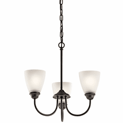 Kichler Jolie 3-LT Mini Chandelier - Olde Bronze - 43637OZ