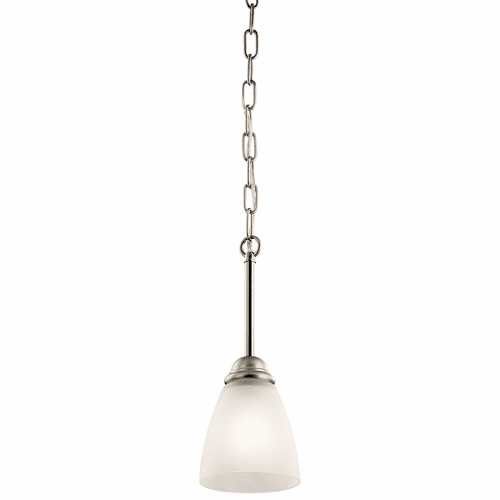 Kichler Jolie 4.75" 1-LT Mini Pendant with LED Bulb - Brushed Nickel - 43640NIL18