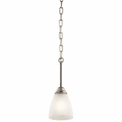 Kichler Jolie 4.75" 1-LT Mini Pendant with LED Bulb - Brushed Nickel - 43640NIL18
