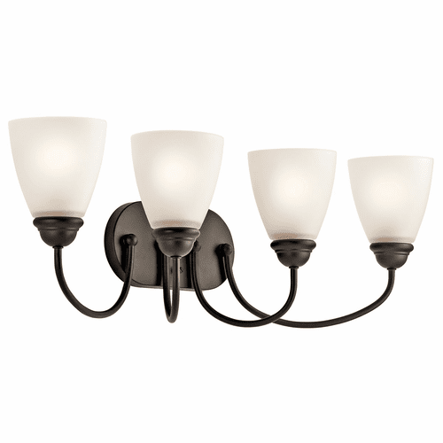 Kichler Jolie 4-LT Vanity Light with LED Bulbs - Olde Bronze - 45640OZL18