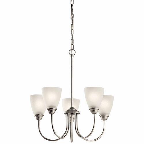 Kichler Jolie 5-LT Chandelier - Brushed Nickel - 43638NI