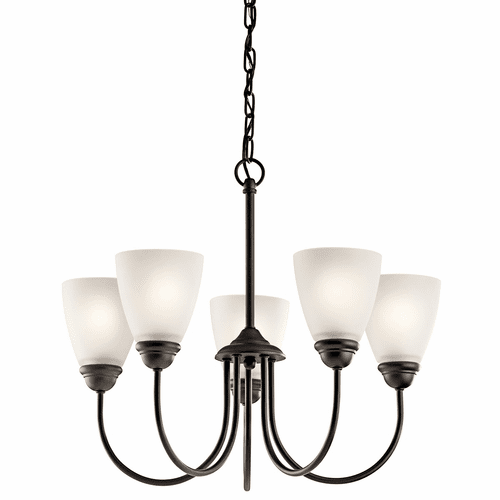 Kichler Jolie 5-LT Chandelier with LED Bulbs - Olde Bronze - 43638OZL18