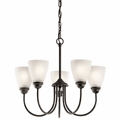 Kichler Jolie 5-LT Chandelier with LED Bulbs - Olde Bronze - 43638OZL18