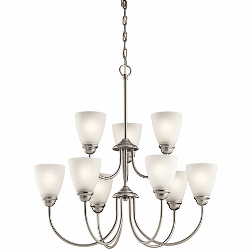 Kichler Jolie 9-LT Chandelier - Brushed Nickel - 43639NI