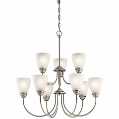 Kichler Jolie 9-LT Chandelier - Brushed Nickel - 43639NI
