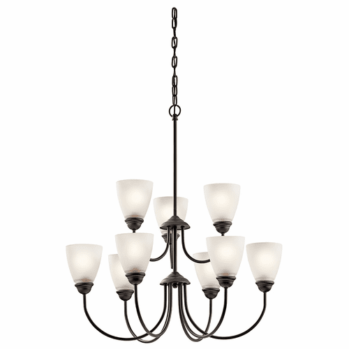 Kichler Jolie 9-LT Chandelier with LED Bulbs - Olde Bronze - 43639OZL18