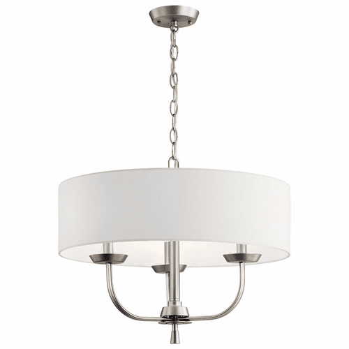 Kichler Kennewick 3-LT 1-Tier Chandelier - Brushed Nickel - 52384NI