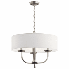 Kichler Kennewick 3-LT 1-Tier Chandelier - Brushed Nickel - 52384NI