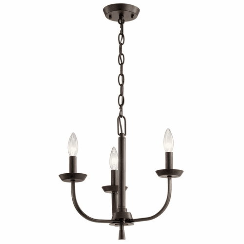 Kichler Kennewick 3-LT Mini Chandelier - Olde Bronze - 52383OZ