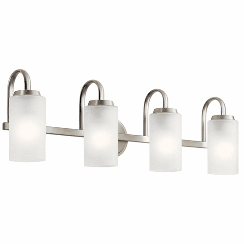 Kichler Kennewick 4-LT Bath Vanity Light - Brushed Nickel - 55088NI