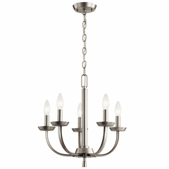 Kichler Kennewick 5-LT 1-Tier Chandelier - Brushed Nickel - 52385NI