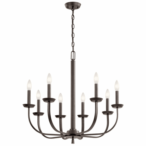 Kichler Kennewick 8-LT 1-Tier Chandelier - Olde Bronze - 52388OZ