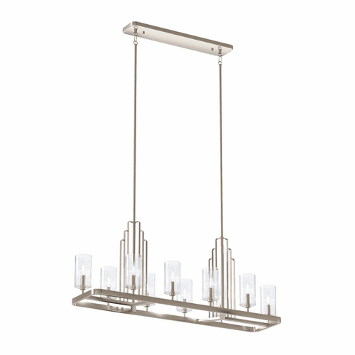 Kichler Kimrose 10-LT Linear Chandelier - Polished Nickel - 52413PN